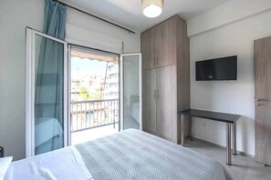 2 室のベッドルーム、アイロン / アイロン台、WiFi、ベッドシーツ