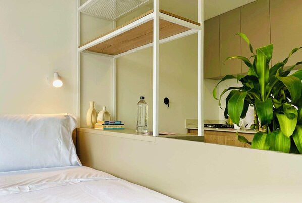 1 makuuhuone, silitysrauta/-lauta, Wi-Fi, vuodevaatteet