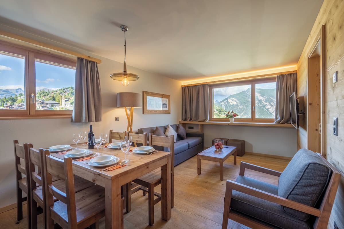 Standard Apartment, 2 Bedrooms | Living area | TV