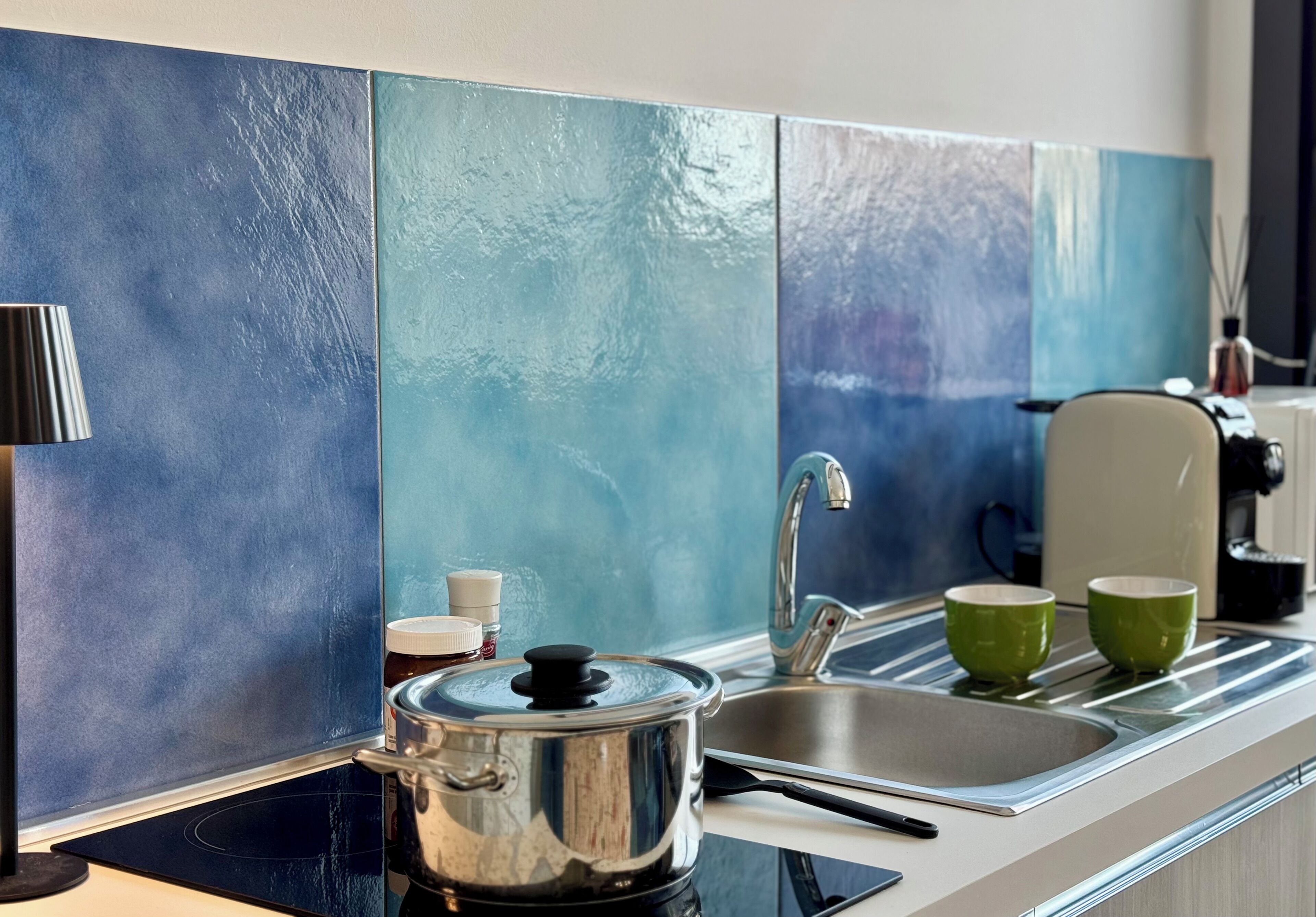 Deluxe Studio, Courtyard View | Private kitchen | Espresso maker