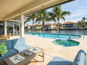 A heated pool - Sultry Southern Exposure at this Delightful Waterfront Vacation Home... (Marco Island)