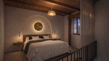 Deluxe maisonnette | Een minibar, individueel gedecoreerd, gratis wifi, beddengoed