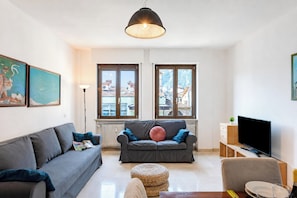 Appartement Familial, 2 chambres, balcon (Casa Lucia in Old Riva Town with) | Coin séjour