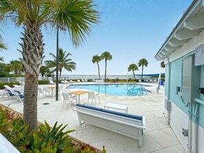 Et oppvarmet basseng