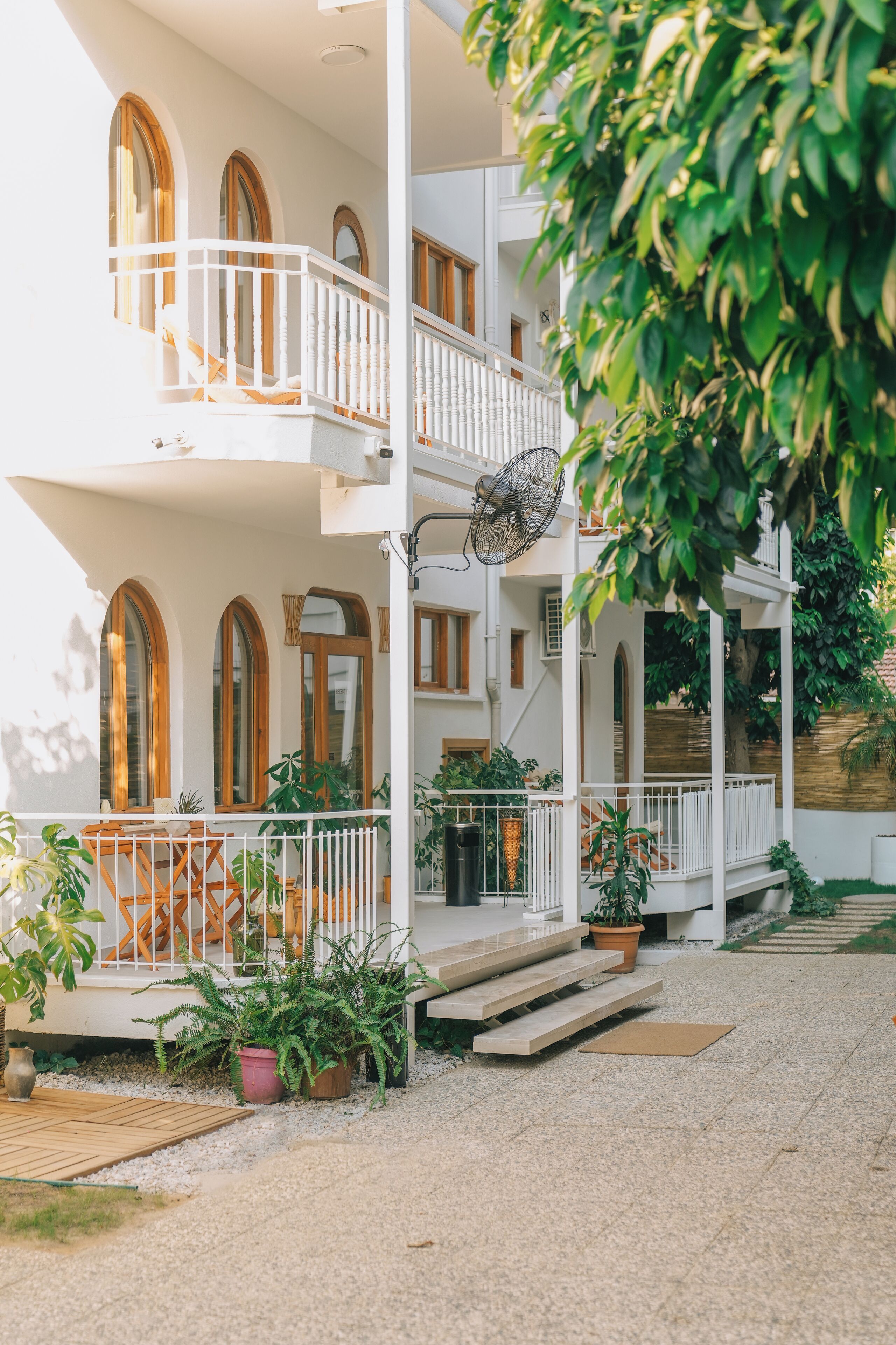 Overnatningsstedets facade