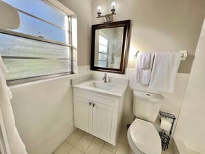 Ducha, bañera de hidromasaje, secador de pelo, bidet