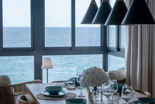 Dining - QUI | Modern Seafront Apartment | Sea Views & Balconies (Tas-Sliema)