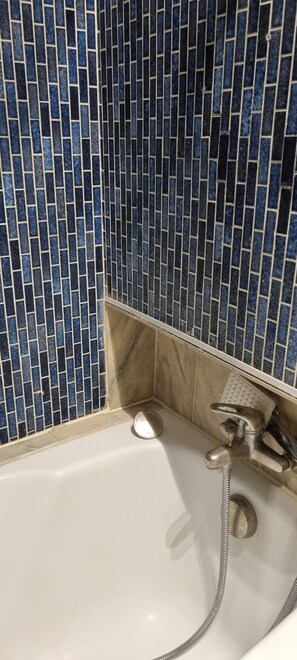 Asciugacapelli, asciugamani, sapone, shampoo