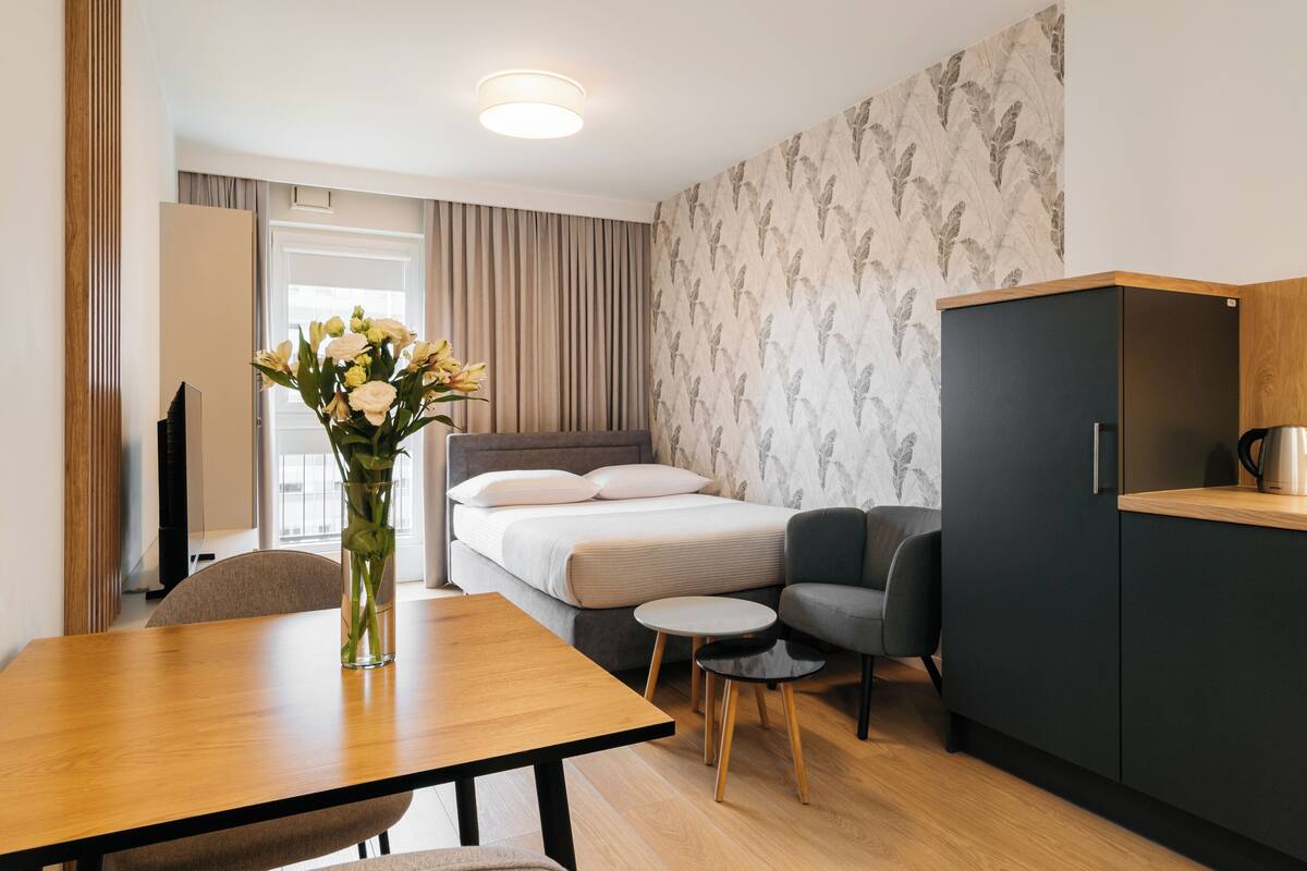 Comfort-Apartment | 1 Schlafzimmer, Bügeleisen/Bügelbrett, Babybetten, kostenloses WLAN