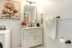 Shower, hair dryer