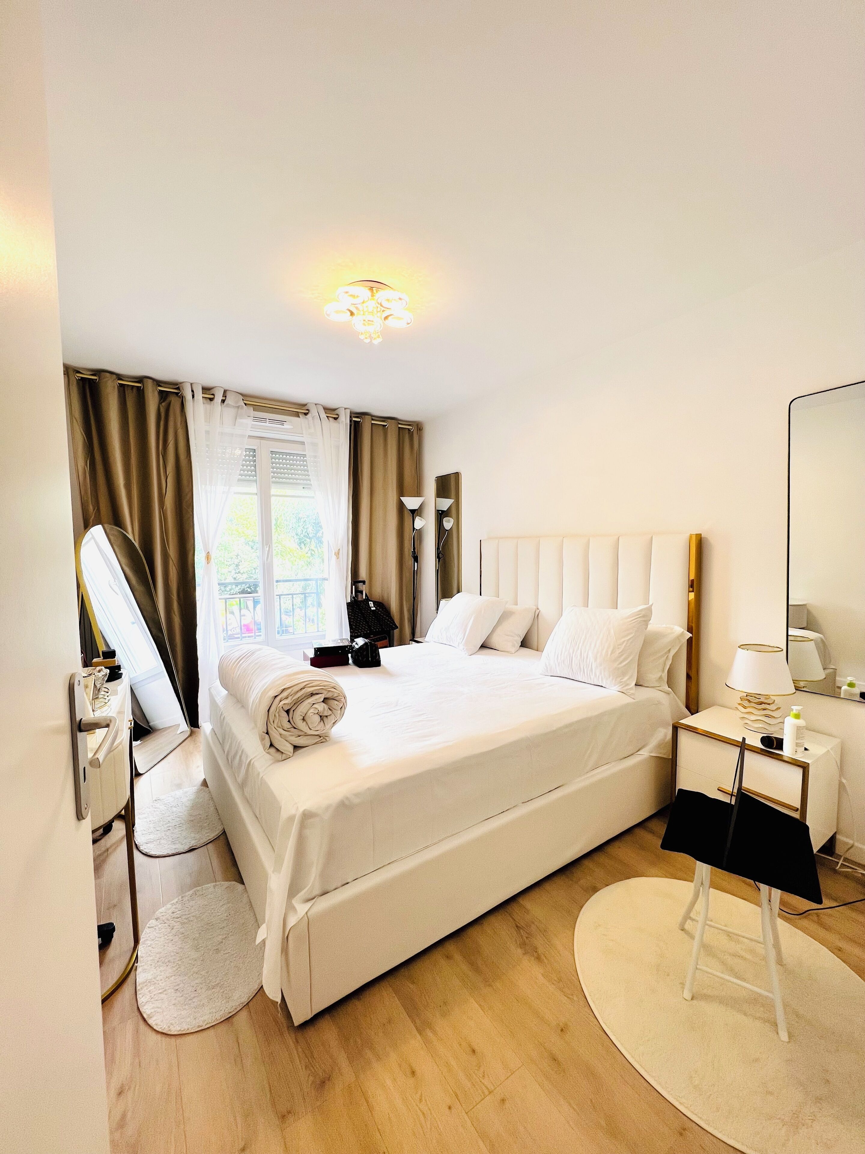 Apartment, 2 Bedrooms, City View | Desk, laptop workspace, iron/ironing board, free WiFi