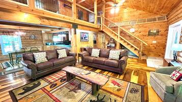 Cabin, 3 Bedrooms | Living area | Smart TV