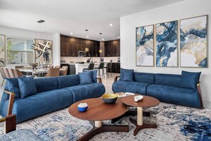 Smart TV, video games, table football, stereo - The Oasis | NEW Villa Near Parks w Toy Theme BR, Luxe LR/DR, Full Kitchen & Pool (Orlando)