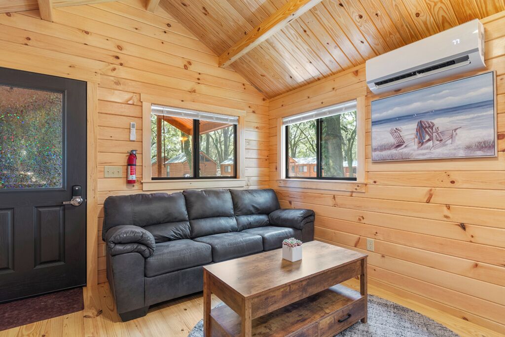 Familien-Ferienhütte, Mehrere Betten, Kochnische | Wohnbereich