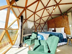 Deluxe-Bungalow, Bergblick | 1 Schlafzimmer, hochwertige Bettwaren, kostenloses WLAN, Bettwäsche