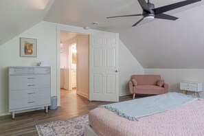 3 bedrooms, iron/ironing board, travel cot, WiFi