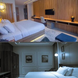 Kamar Mewah, balkon | Meja kerja, ruang kerja ramah laptop, dan Wi-Fi gratis