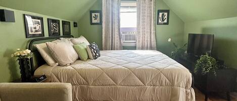 1 chambre, bureau, fer et planche à repasser, Wi-Fi gratuit