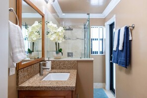 Hair dryer, towels