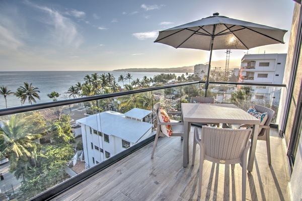 Beautiful ocean view from the private balcony