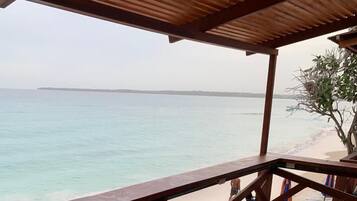 Deluxe Double Room, Balcony, Sea View | Terrace/patio