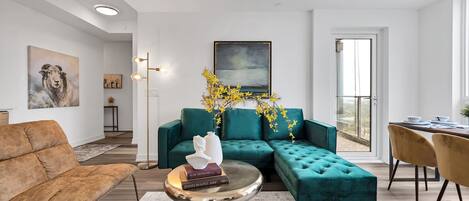 Una Smart TV, una chimenea