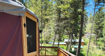 Cozy and POSH-est Yurt in gorgeous Boise National Forest