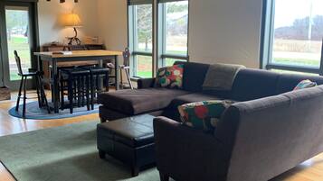 TV connectée, cheminée