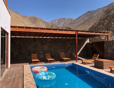 Spacious 3-bedroom and 2 bathroom home with private pool and patio and free Wi-Fi