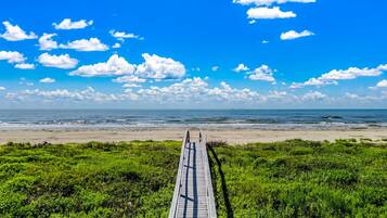 Vlak bij het strand
