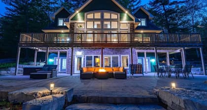 LUX Frente al lago: 18 camas+Pickleball+Jacuzzi+Sauna+Gimnasio+Arcade+Baloncesto