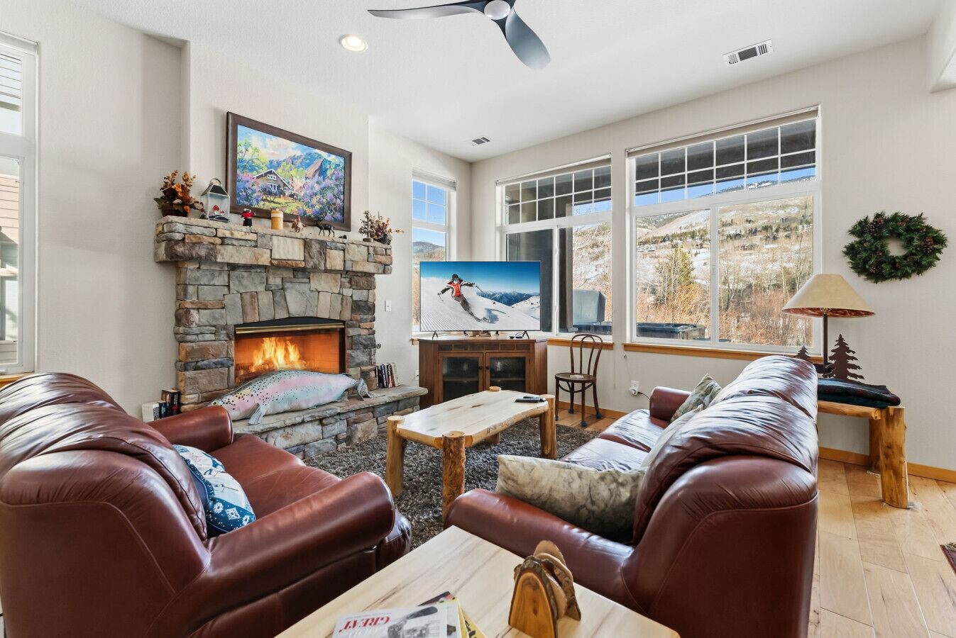 تلفزيون، مدفأة