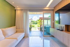 Villa | Living area | TV - Paraíso C3Suit Cond Meridional Carneiros (Tamandaré)