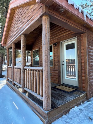 Exterior detail - Private Getaway Cabin #1 at The Lodge at Devils Tower (Hulett)