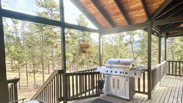 屋外ダイニングエリア