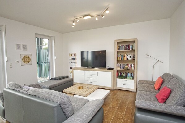 TV, DVD player, stereo