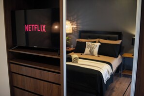 2 dormitorios, tabla de planchar con plancha, wifi y ropa de cama