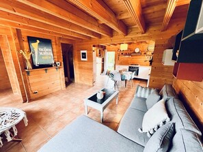 Fireplace, books, stereo - Loue Maison en Bois en 2ème Ligne sur le Bassin Darcachon - 4/5 Couchages (Gujan-Mestras)