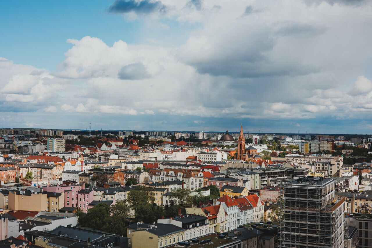 wonderful view of the city from the bedroom