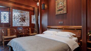 Literie de qualité supérieure, décoration personnalisée, bureau