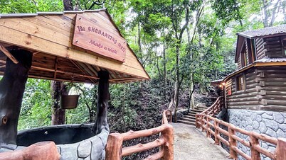 House with hot pool and forest view, Baguio. Tuba, Benguet.