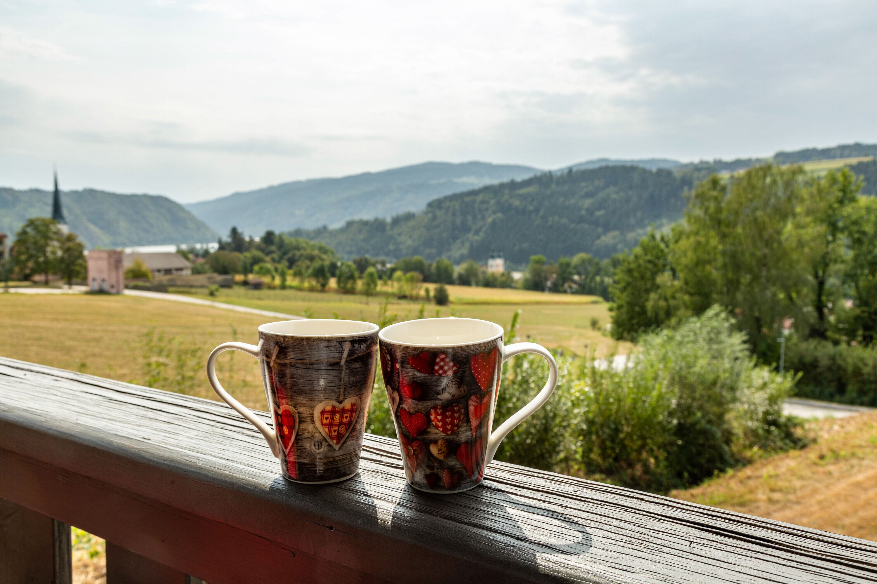 Blick von der Unterkunft