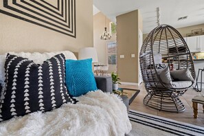 TV, fireplace, table football, books - Chandler Charm! Heated Pool~Spa~Gameroom~PuttPutt (Chandler)