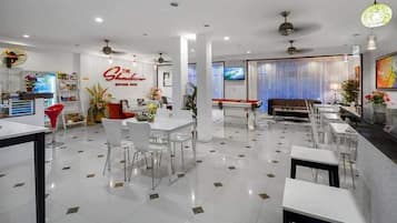 32-inch flat-screen TV with cable channels