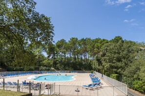 A heated pool