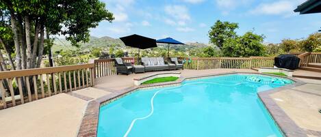A heated pool