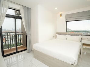 Chambre Double Junior | Bureau, chambres insonorisées, Wi-Fi gratuit, draps fournis