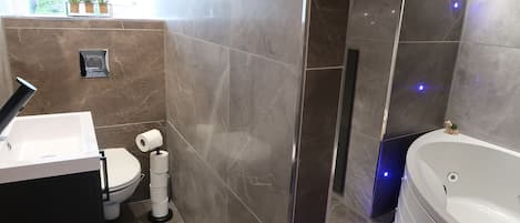 Hair dryer, towels
