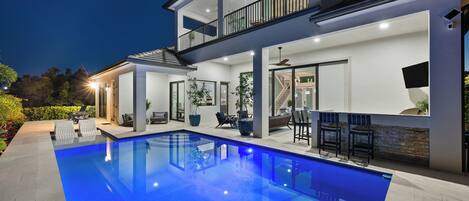 Una piscina riscaldata