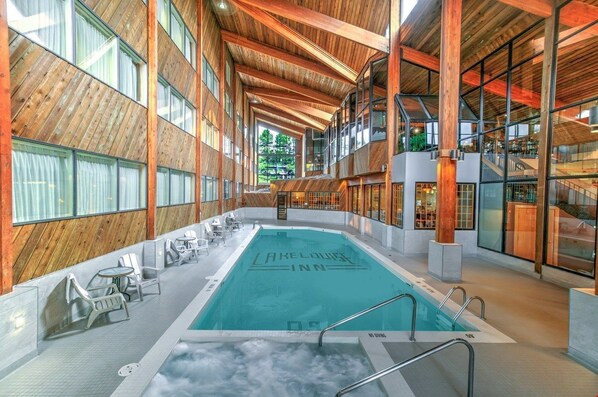 Indoor pool, a heated pool